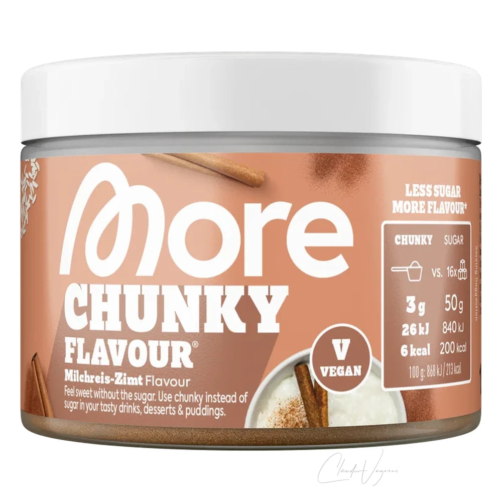 More Nutrition Chunky Flavour 150g Milchreis-Zimt – Geschmackspulver ohne Zucker