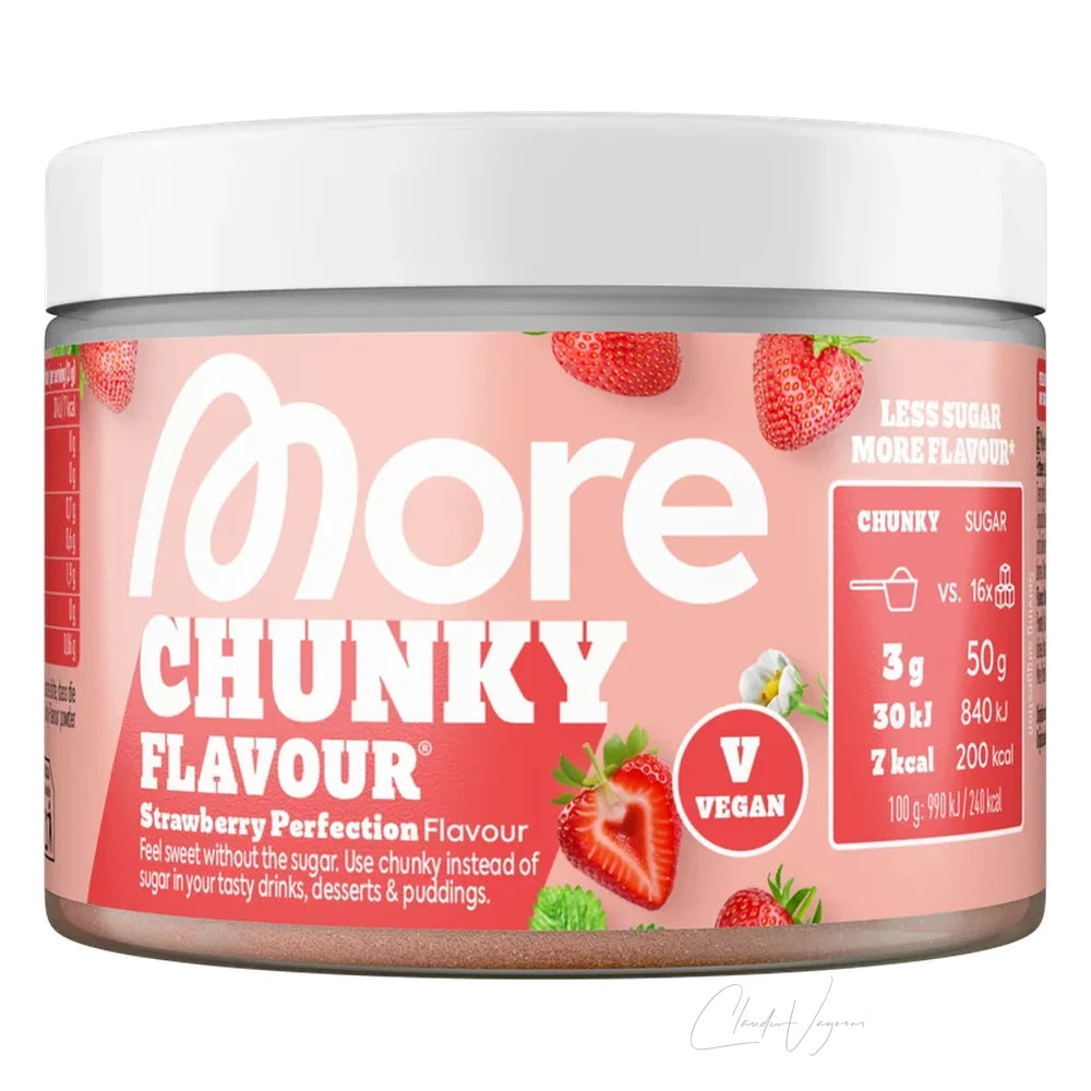 More Nutrition Chunky Flavour 150g Strawberry Perfection – Geschmackspulver ohne Zucker