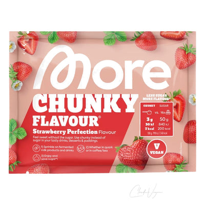 More Nutrition Chunky Flavour 30g Probe Strawberry Perfection – Geschmackspulver zum Probieren