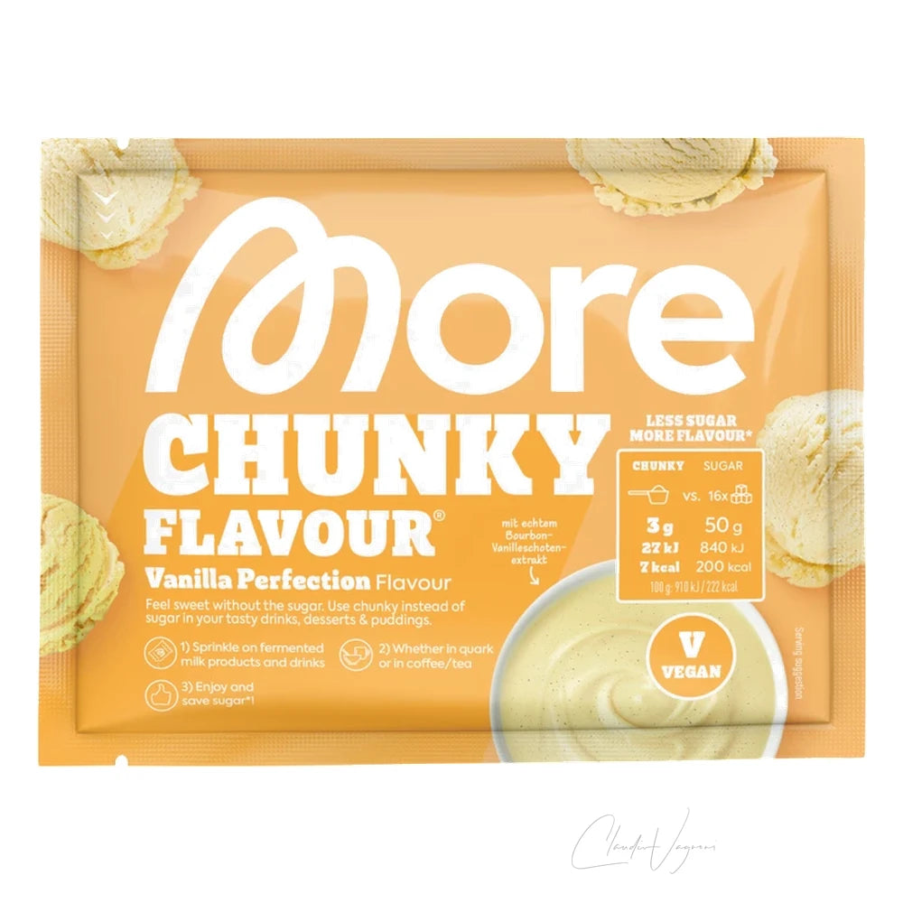 More Nutrition Chunky Flavour 30g Probe Vanilla Perfection – Geschmackspulver zum Probieren