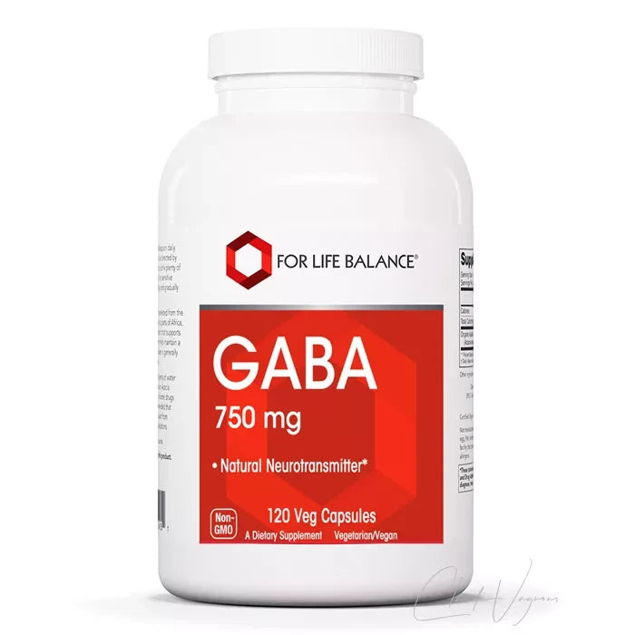 Dose Protocol for Life Balance GABA 750mg mit 120 veganen Kapseln Gamma-Aminobuttersäure aus der Linie von NOW Foods