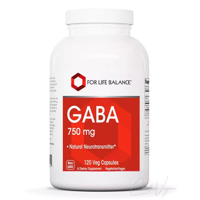 Dose Protocol for Life Balance GABA 750mg mit 120 veganen Kapseln Gamma-Aminobuttersäure aus der Linie von NOW Foods