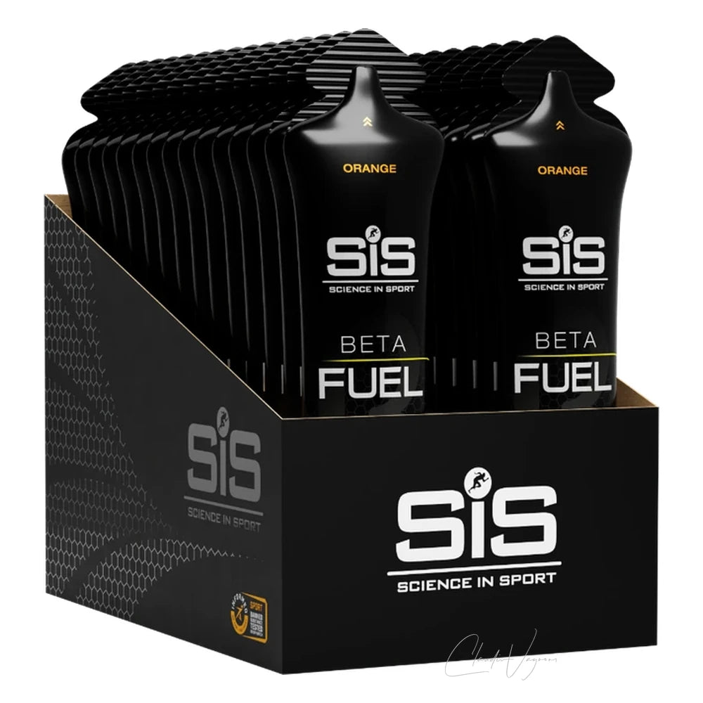SiS Beta Fuel Energy Gel 30er-Box Orange – 30 Beutel à 60ml mit 40g Kohlenhydraten