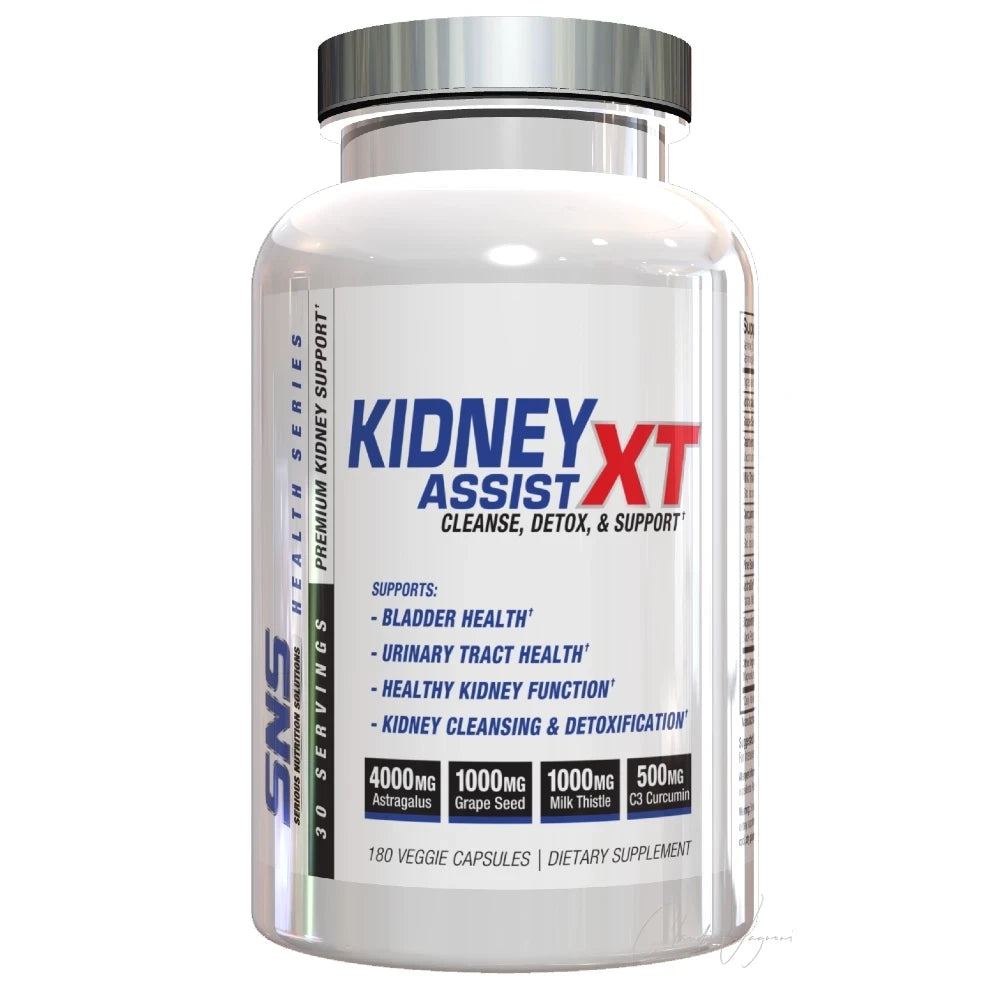 Dose SNS Kidney Assist XT mit 180 Kapseln, Nieren-Komplex mit 2'000mg Astragalus plus Cranberry und Mariendistel pro Portion