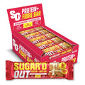 Sugar'd Out Protein + Fibre Bar 15 x 62g Strawberry Cheesecake – Proteinriegel mit Ballaststoffen