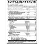 Supplement Facts von Evogen Amino K.E.M. mit allen neun EAA, Betain, Elektrolyten und Vitamin C pro Scoop