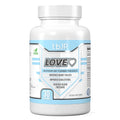 Dose TbJP Love-Heart mit 60 veganen Kapseln, Coenzym Q10 als 200mg Kaneka Ubiquinol plus 500mg Bergamonte Bergamotte