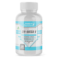 Dose TbJP Oh-Mega V mit 180 veganen Softgels, Omega 3 vegan aus Leinsamenöl mit 1'650mg ALA pro Portion