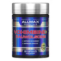 Dose Yohimbine Plus mit Kapseln aus 3mg Yohimbin HCl und 500 Mikrogramm Rauwolscine pro Kapsel ohne Koffein Vorderseite