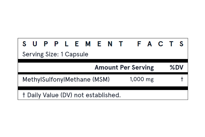 MSM OptiMSM® 1000mg